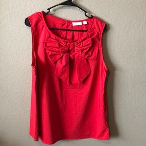 Sleeveless Red Top